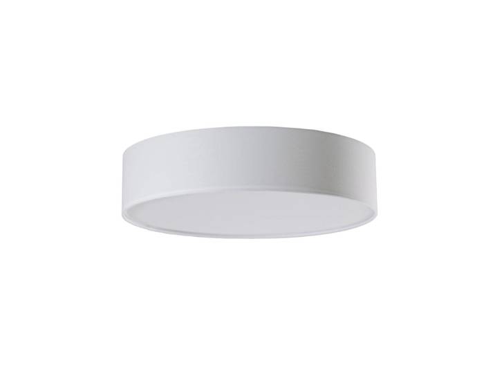 Plafonnier tissu en textile blanc