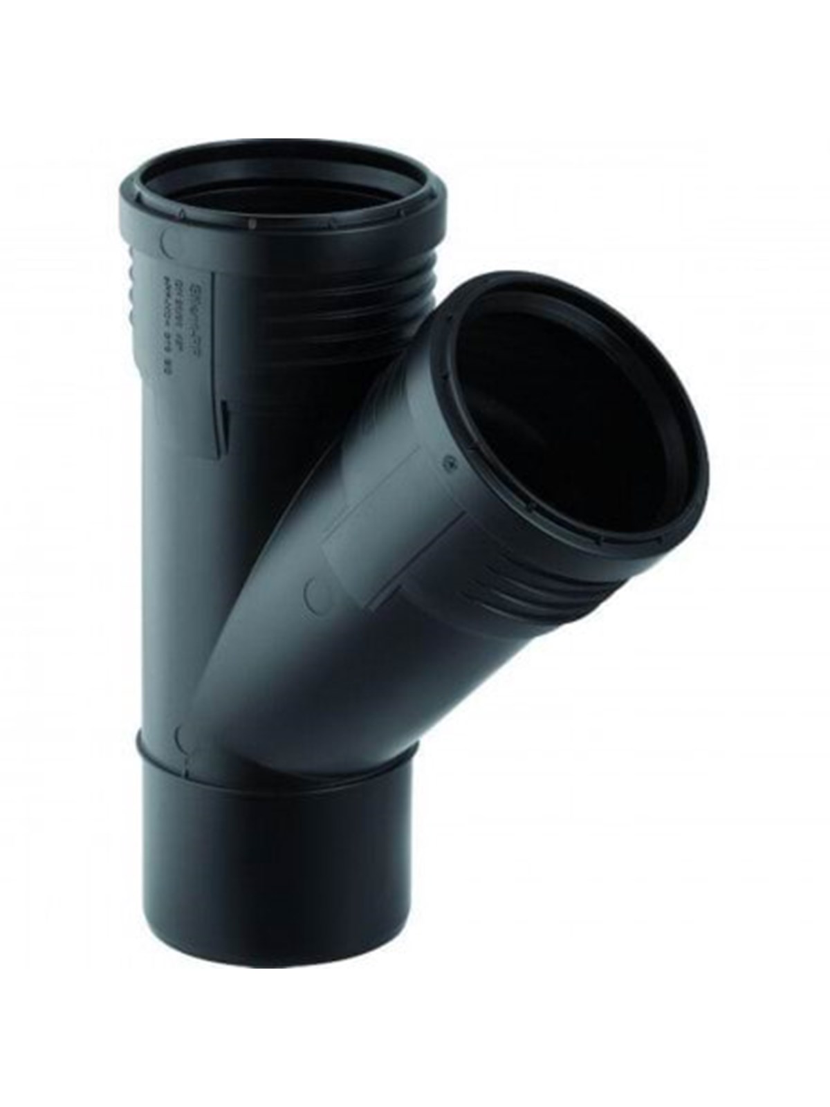 Geberit silent branch pipe 45 ° 110 / 50mm mf black pp