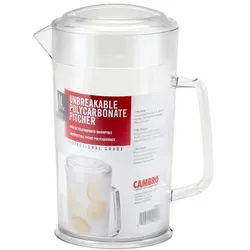 CAMBRO PC64CW-135 - Camwear Krug mit Deckel 1,9 L - 18,5 x 18,5 x 24,8 cm - Polykarbonat Klar
