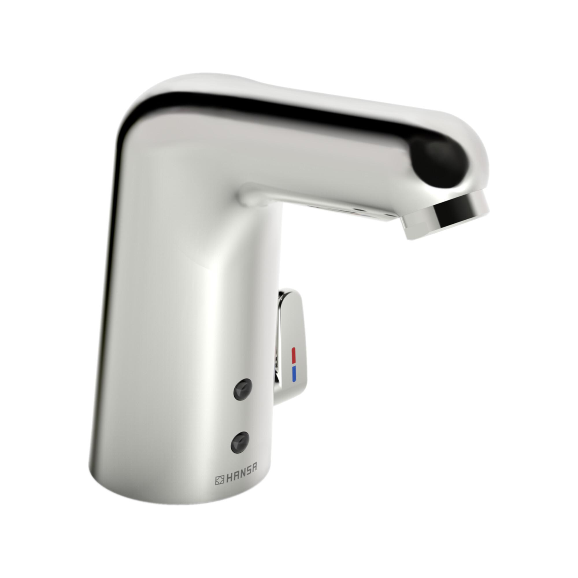 Hansa Infrarot-Waschtischarmatur HANSAMEDIPRO Netzbetrieb, Ausladung 117mm, chrom (05672129)