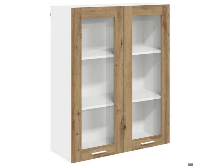 NOUVEAU Placard de cuisine - Meuble haut - Armoire suspendue - Chêne artisanal - 80x31x100cm - Anti l'humidité  36009