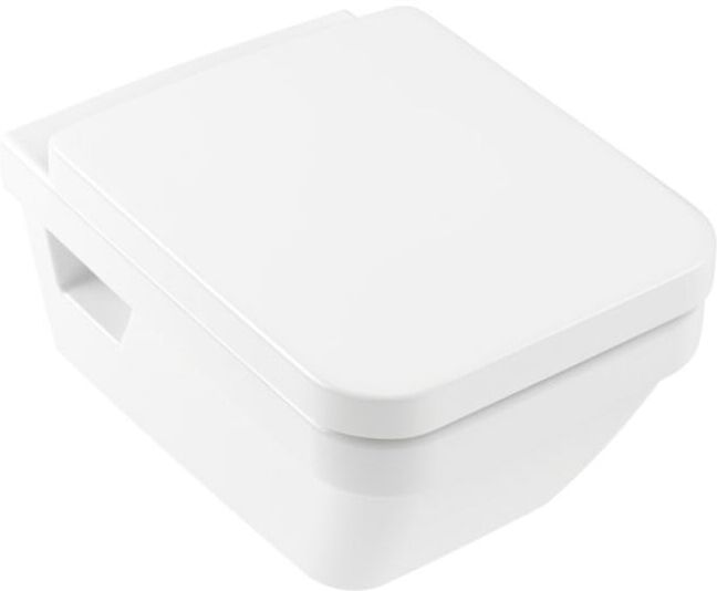 V&B; Combi-Pack WC suspendu mural D-Flush Architectura 37x53cm, horizontal, blanc C-plus ; Villeroy & Boch (5685HRR1)