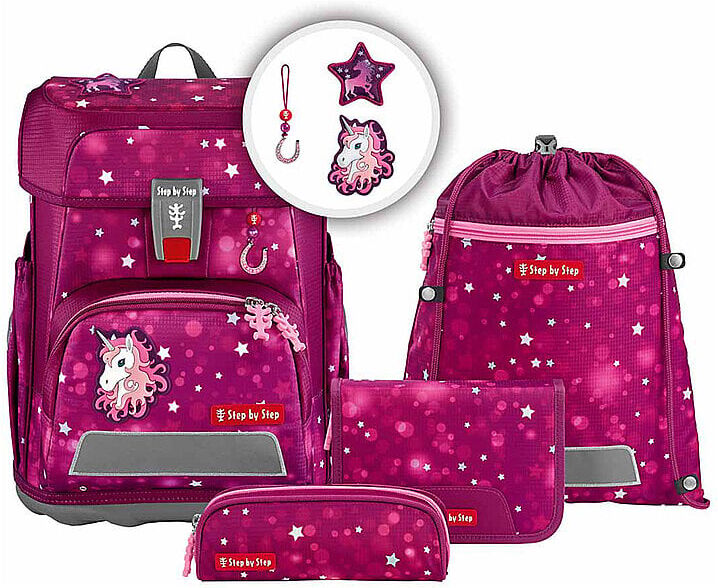 STEP BY STEP Schultaschen Set 5tlg CLOUD Unicorn Nuala  EG