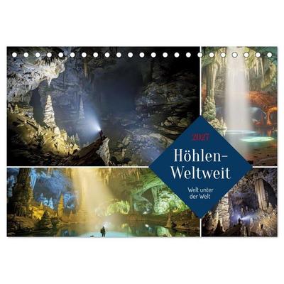 Höhlen-Weltweit (Tischkalender 2027 DIN A5 quer), CALVENDO Monatskalender