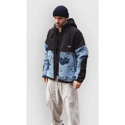 Salty Crew Shield Sherpa-Jacke blue camo Gr. S