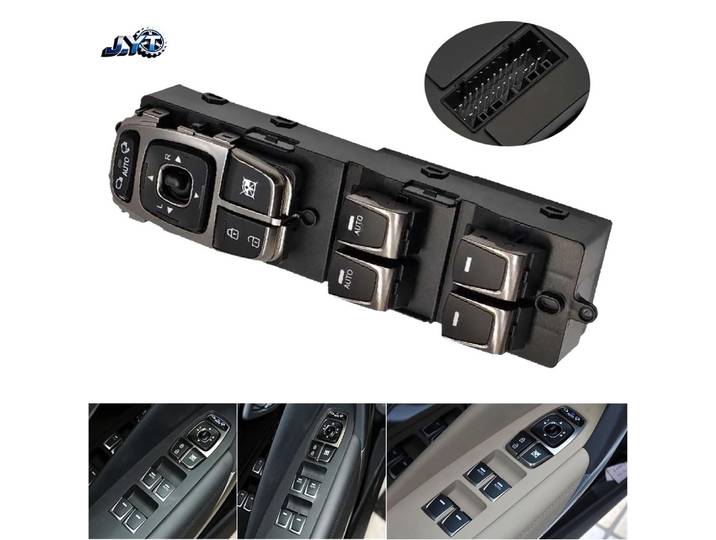 2 interrupteurs de vitre automatiques pour Hyundai Azera Grandeur 2011-2015, bouton de commande électrique de lève-vitre avant gauche, pièces et accessoires automobiles