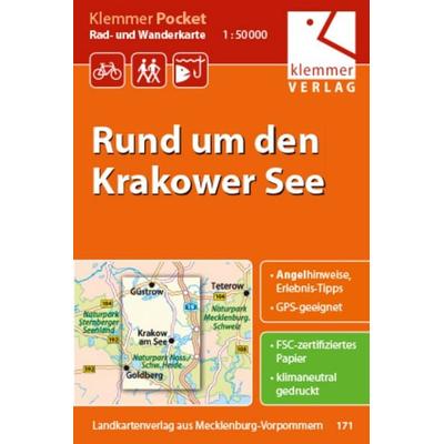 Klemmer Pocket Rad- und Wanderkarte Rund um den Krakower See, Sonstige von , Klemmer-Verlag, 978-3-940175-49-6