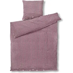 Juna, Bettwäsche, - Baek&Bølge Bed Linen - Plum/Rose - 140x200 cm (Bettwäsche Set, 140x200 cm)