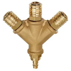 Verteiler, 3 Schnellverschlusskuppl. NW7,2, Nippel NW7,2-7,8 G1/2 (245.60)