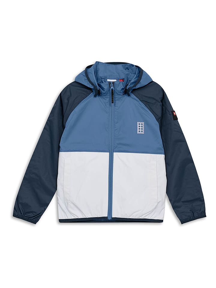 LEGO Funktionsjacke in Blau/ Weiß - 104