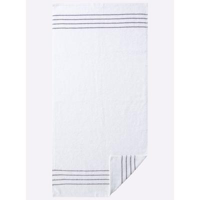 Handtuch WÄSCHEPUR Gr. 1, weiß, B:50cm L:100cm, 100% Baumwolle, Handtücher