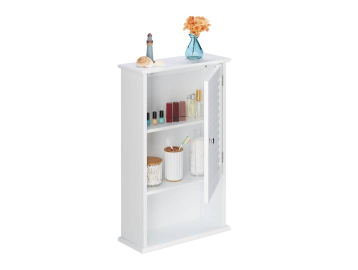 Badschrank mit geringer Tiefe Weiss