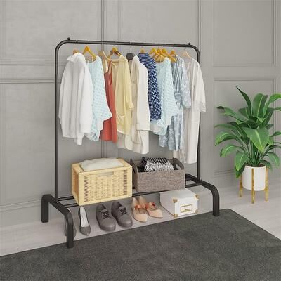 NO "Metal Clothing Racks - 15.75""D x 43.31""W x 59.06""H"