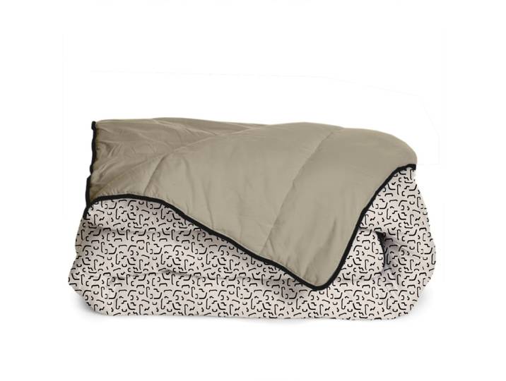Couette imprimée chaude microfibre réversible 220x240cm