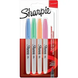 Sharpie 2065402 Permanent-Marker Fibre tip Blau, Grün, Orange, Pink 4 Stück(e)