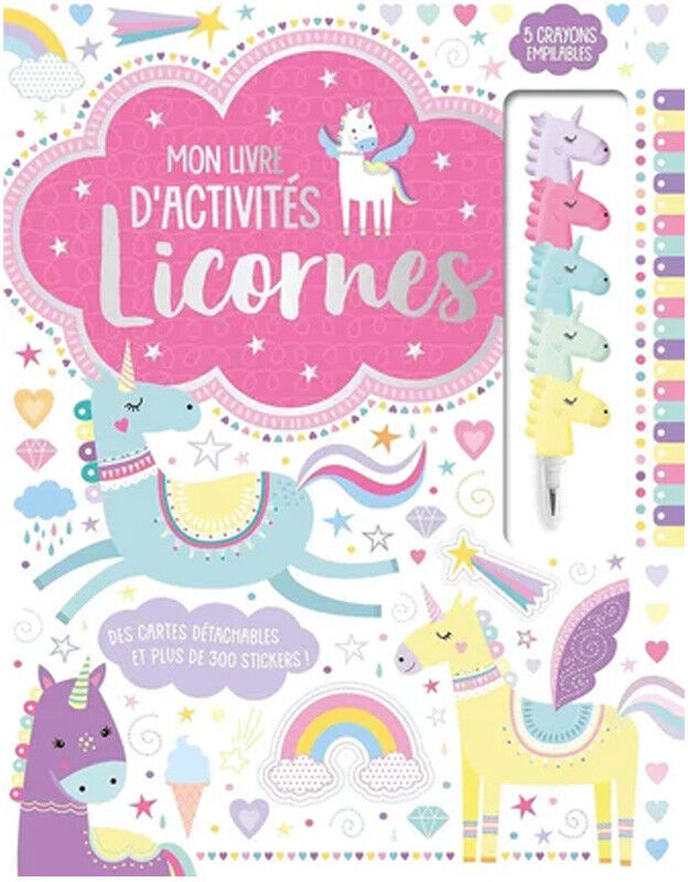 Mon livre d'activités : Licornes - 1 2 3 Soleil