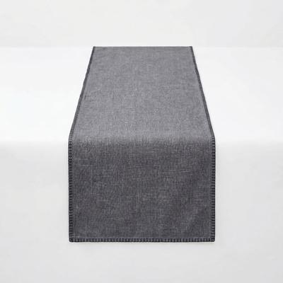 Tischläufer OTTO HOME "Tischläufer grau 45x150cm", grau, B:45cm L:150cm, Baumwolle, Tischdecken