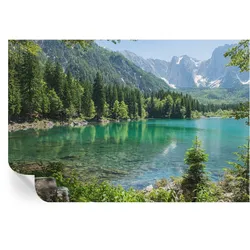 FOTOTAPETE 104x70 cm - Grüner See