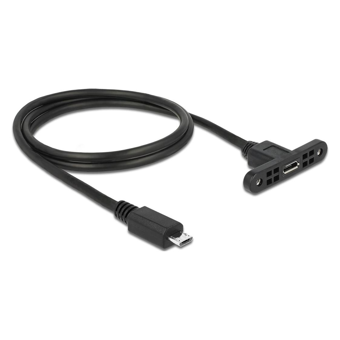 Delock USB-Verlängerungskabel (1 m, USB 2.0) (85246)