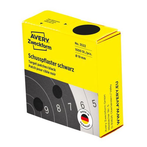 AVERY Zweckform Klebepunkte schwarz Ø 19,0 mm