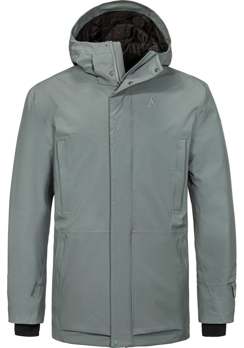 Schöffel Herren Winterjacke Insulated Parka Style Crivat Men Grau 48