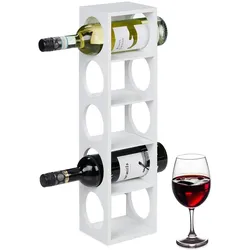 Relaxdays, Weinregal, Weinregal (5 Flaschen, 14 x 12 x 53 cm)