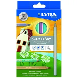 Lyra, Malstifte, Fartifte Super Ferby metallic lackiert 12er Kartonetui (12x)