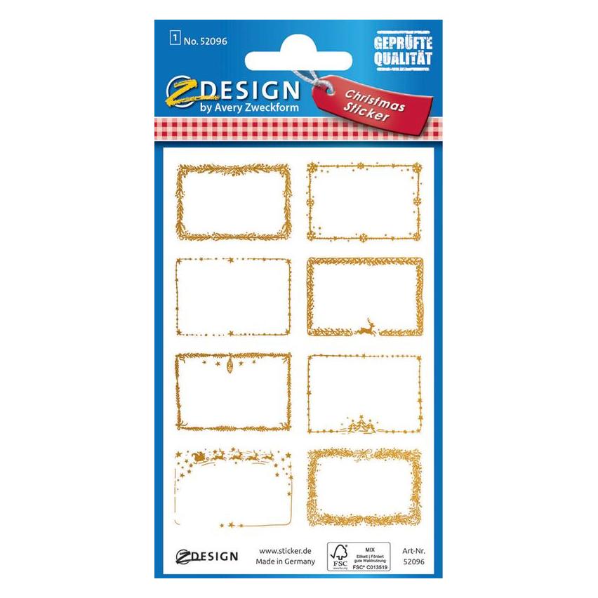 Z-Design Weihnachtssticker (8 Sticker) (52096)