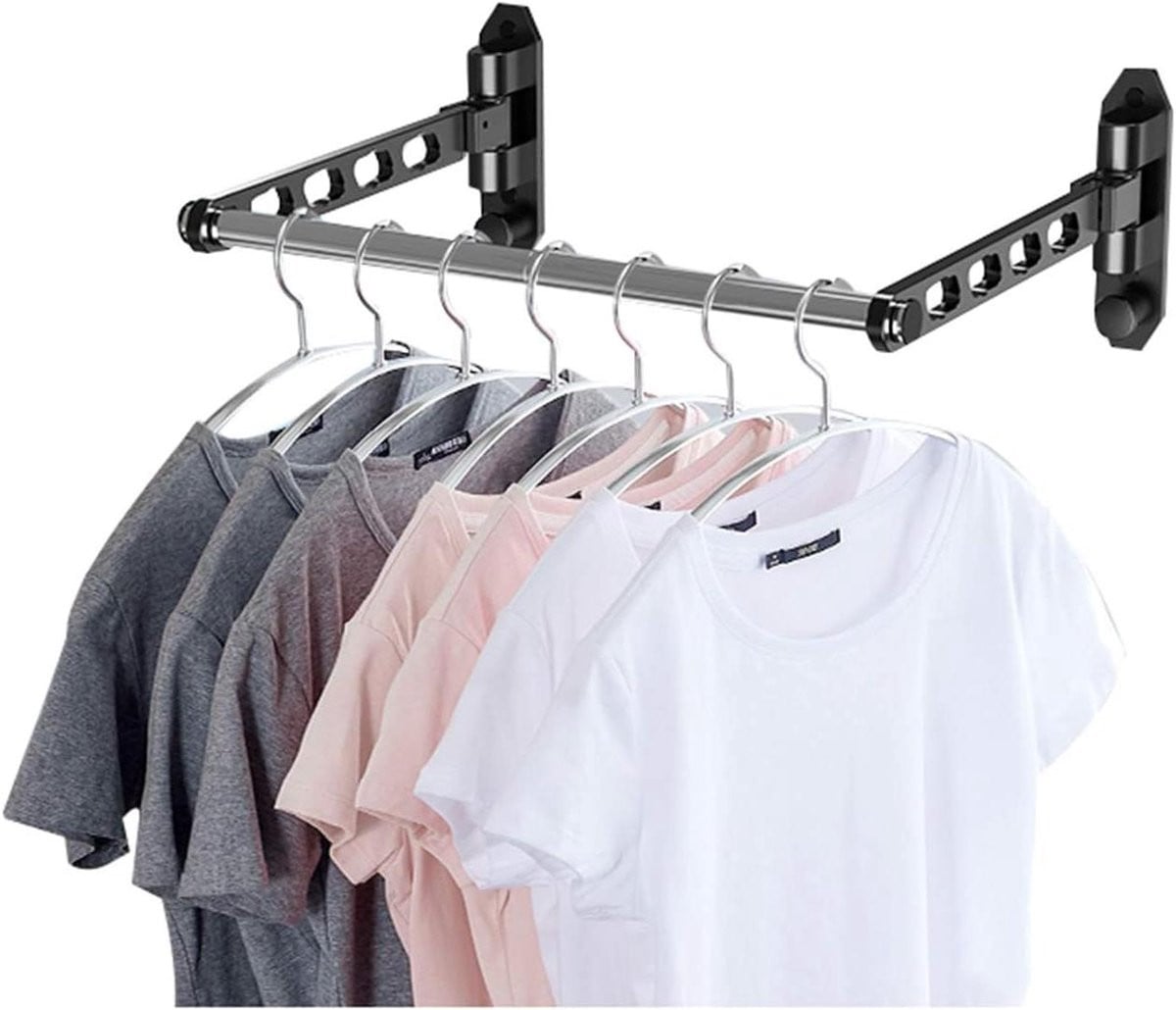 Aluminium wasrek voor kleding drogen met ruimtebesparend ontwerp