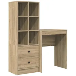 vidaXL Schreibtisch mit Schubladen 2 pcs Sonoma-Eiche