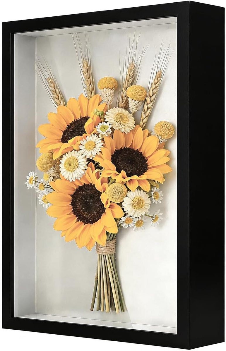 Vulbare 3D Objectenlijst met Acryl Front - Zwart - 30 x 40 cm