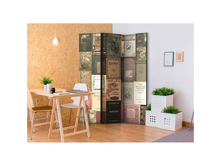 Paravent Books of Paradise Polaire Multicolore 135 x 172 x 3cm 3 éléments