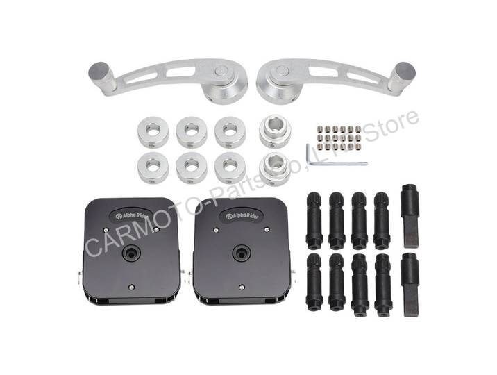 Kit universel de leviers de commande de lève-vitres électriques 12V en aluminium billette pour voiture