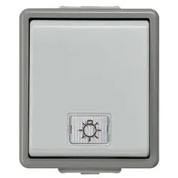 Siemens Dig Industr. IP44 Aufputz Taster und LED-Einsatz,1-poliert 5TD4705