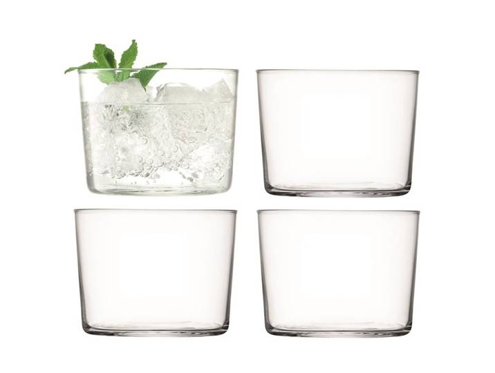 LSA International Becher-Set GIO glasklar Glas H 6 cm 0.22 l 4 Stk