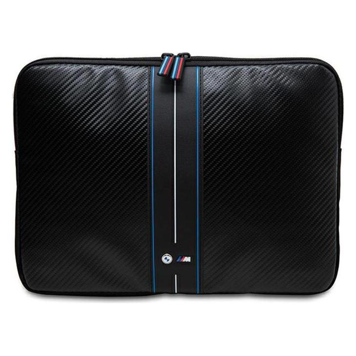 BMW Sleeve BMCS14COMSCAKL 14" czarny/black Carbon Blue Stripes (14") (1545061068)