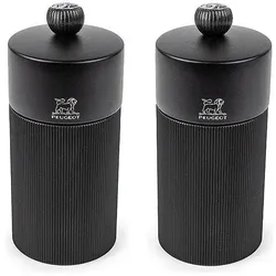 Peugeot Geschenkbox, Pfeffermühle + Salzmühle, Schwarz