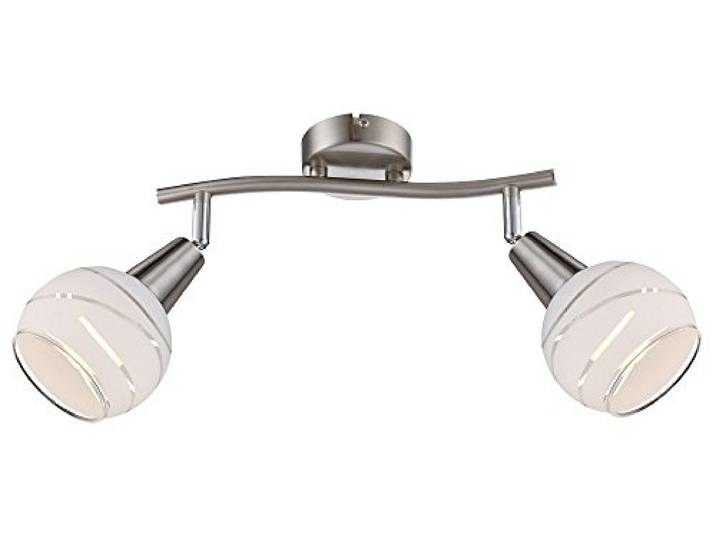 GLOBO 2-flammige LED Deckenlampe/Deckenstrahler ELLIOTT mit satinierten Schirmen, Lighting