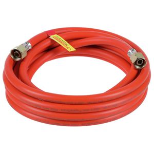Rothenberger-Industrial Gasschlauch 033310E, max. 20 bar, 5 m, für Butan- & Propangas, 2x Linksgewinde 3/8 Zoll