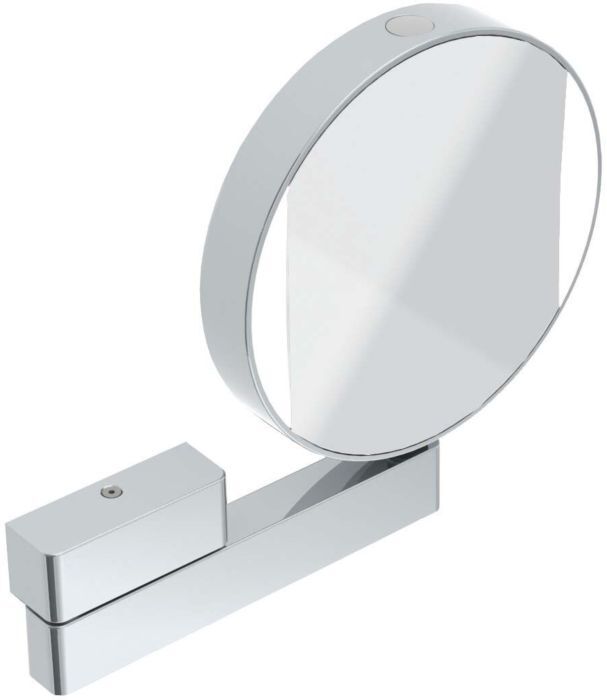 Emco LED Rasier- und Kosmetikspiegel 109506017 3- und 7-fach Vergrößerung, LED-Beleuchtung, mit Direktanschluss, chrom