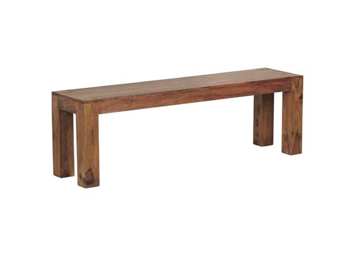 WOHNLING Zitbank Mumbai 140x35x45 cm Massief Sheeshamhout Naturel