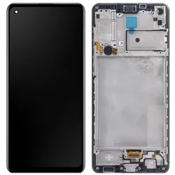 Samsung Front LCD Asm Black A217F Galaxy A21 (Display), Mobilgerät Ersatzteile, Schwarz