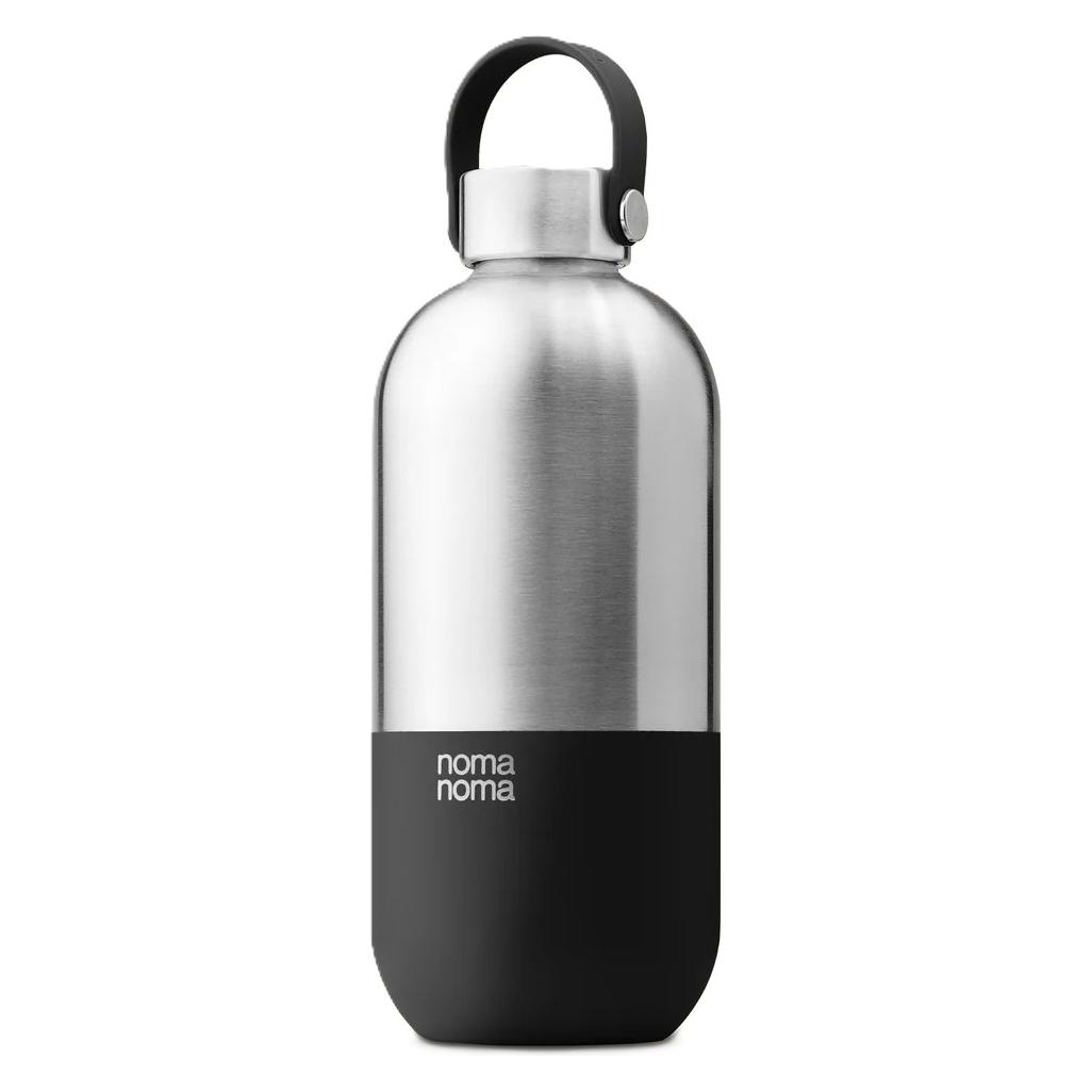 noma noma Trinkflasche Edelstahl auslaufsicher 1000ml Coffee Black (1 l) (IB1000-COFBV1)