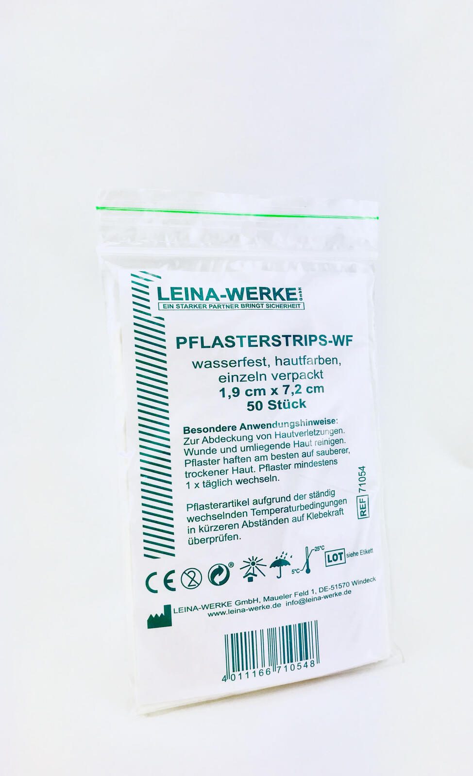 LEINA-WERKE Pflaster 1.9 cm x 7.2 cm beige REF 71054
