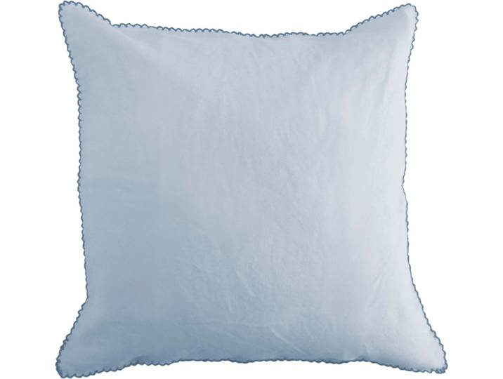 Kissenbezug FLEURESSE Provence , blau (hellblau), B:40cm L:40cm, Leinen, Obermaterial: 50% Baumwolle, 50% Leinen, Kissenbezüge, Kissenbezug, Leinen, Premium Qualität, kühlende Stoff