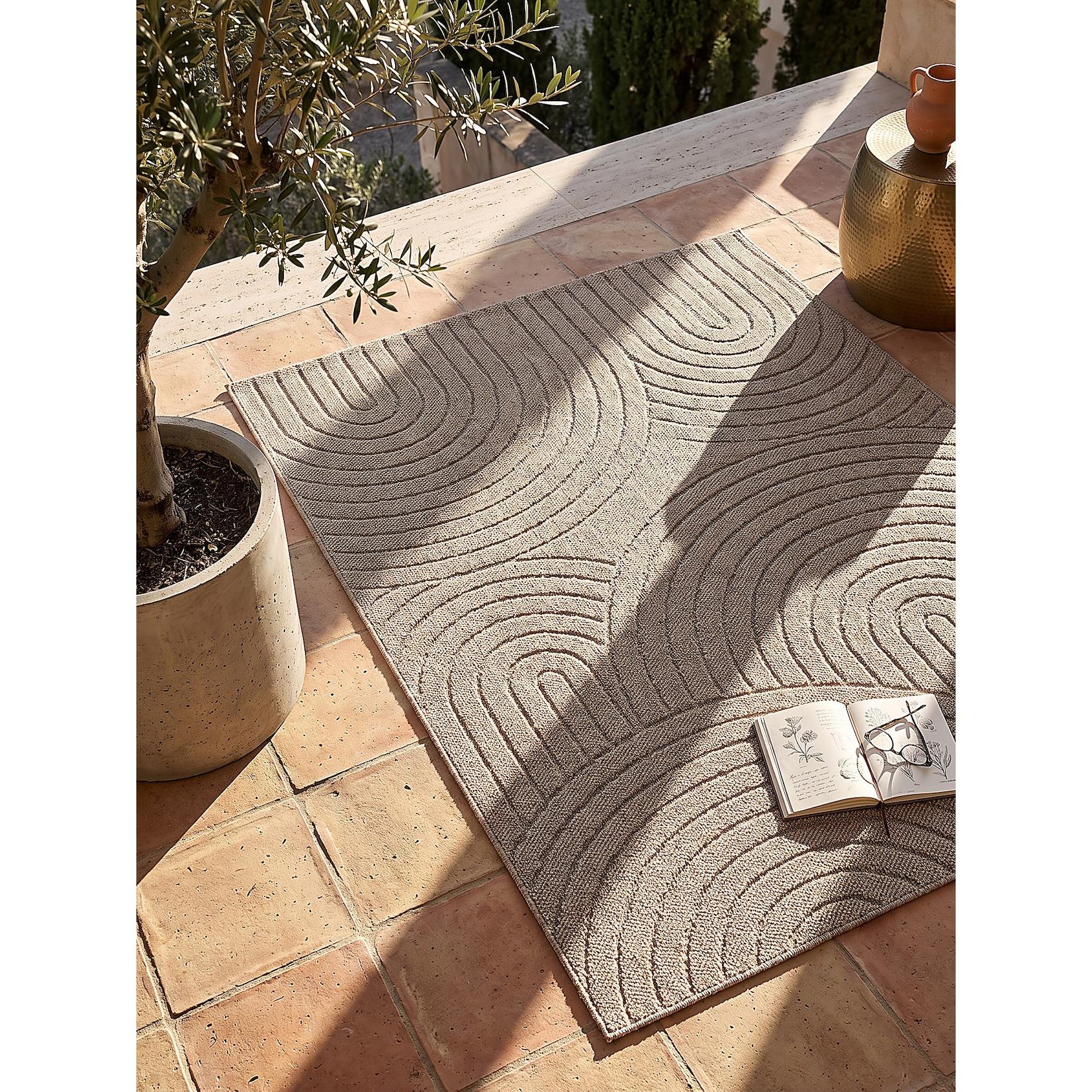 Flachgewebe-Teppich Pflegeleicht Natur 160x220 cm - TOCE Kadima