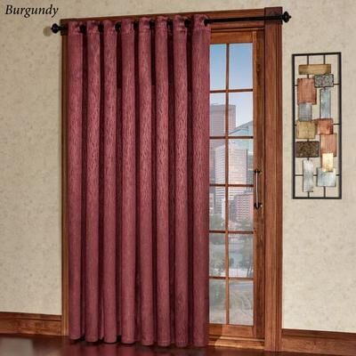 Touch of Class Essential Blackout Grommet Patio Panel, 112 x 96, Burgundy