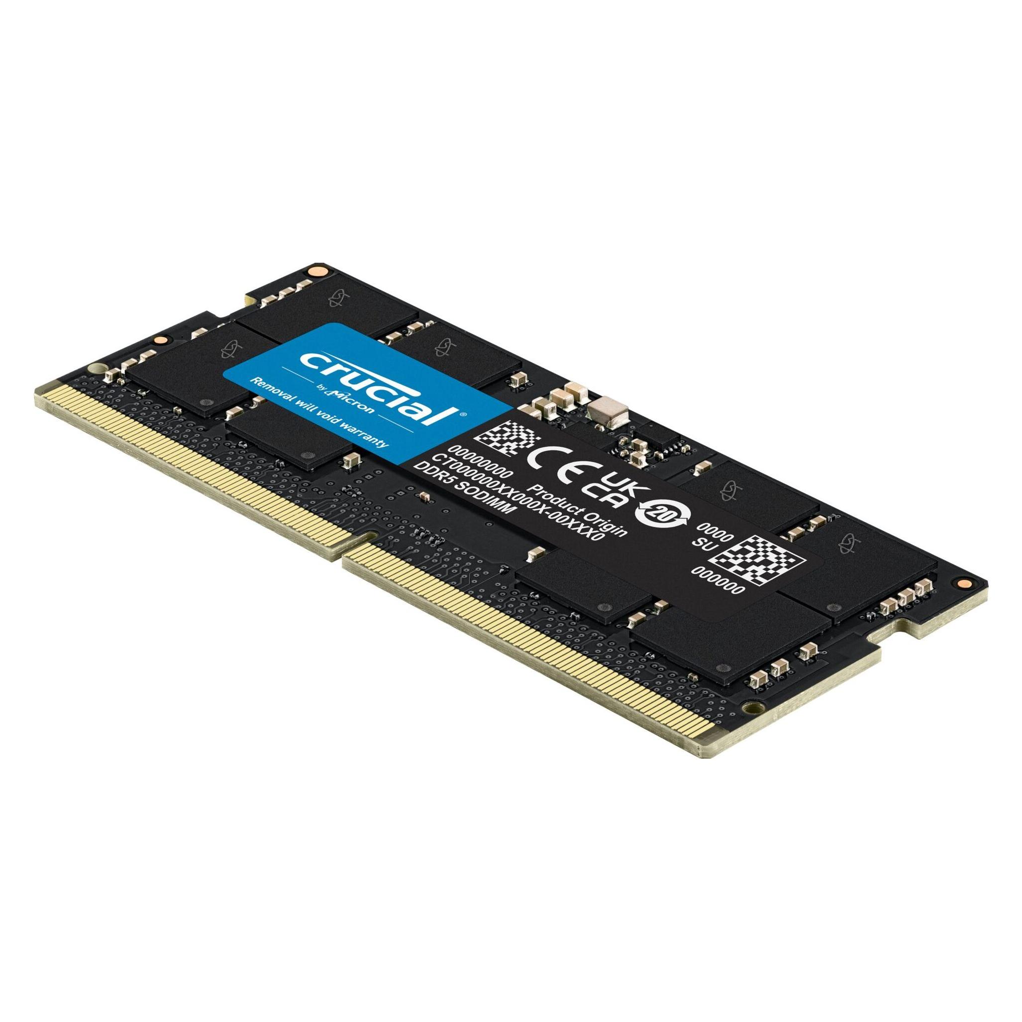 Crucial Laptop Memory (2 x 16GB, 5600 MHz, DDR5-RAM, SO-DIMM) (CT2K16G56C46S5)