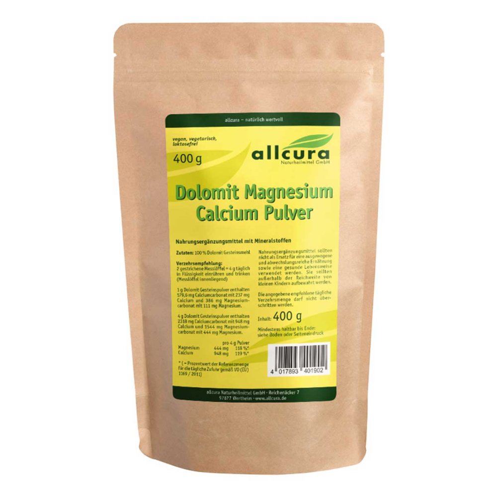 allcura Naturheilmittel GmbH Dolomit Magnesium Calcium Pulver 18390763