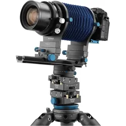 Novoflex Modularer Goniometerkopf Pro Kit (Getriebeneiger, Panoramakopf), Stativkopf, Schwarz